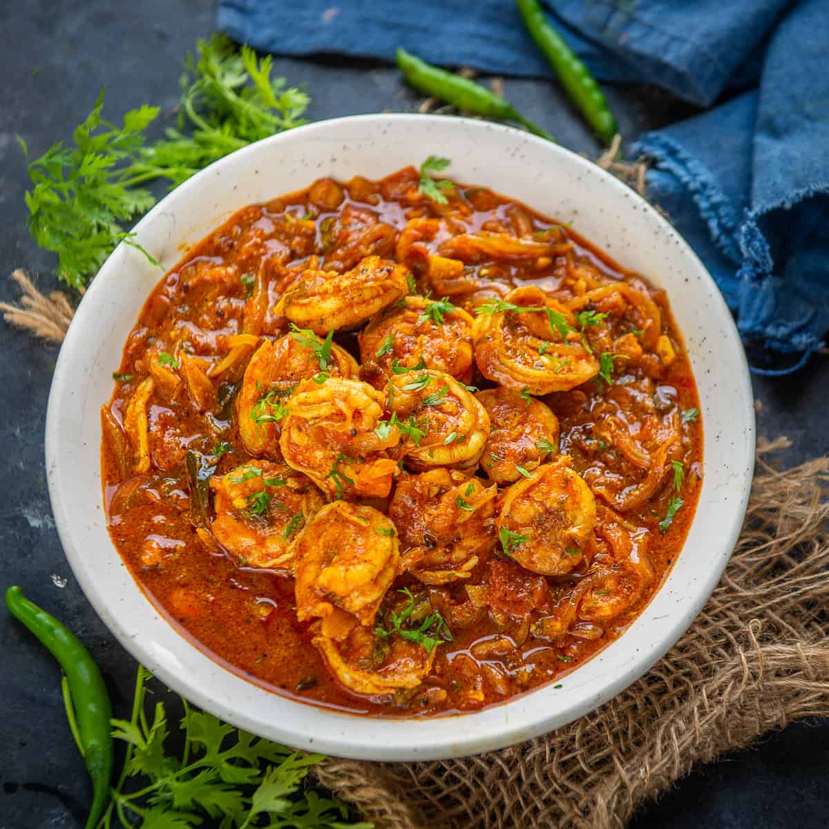 Le curry de crevettes du Kerala