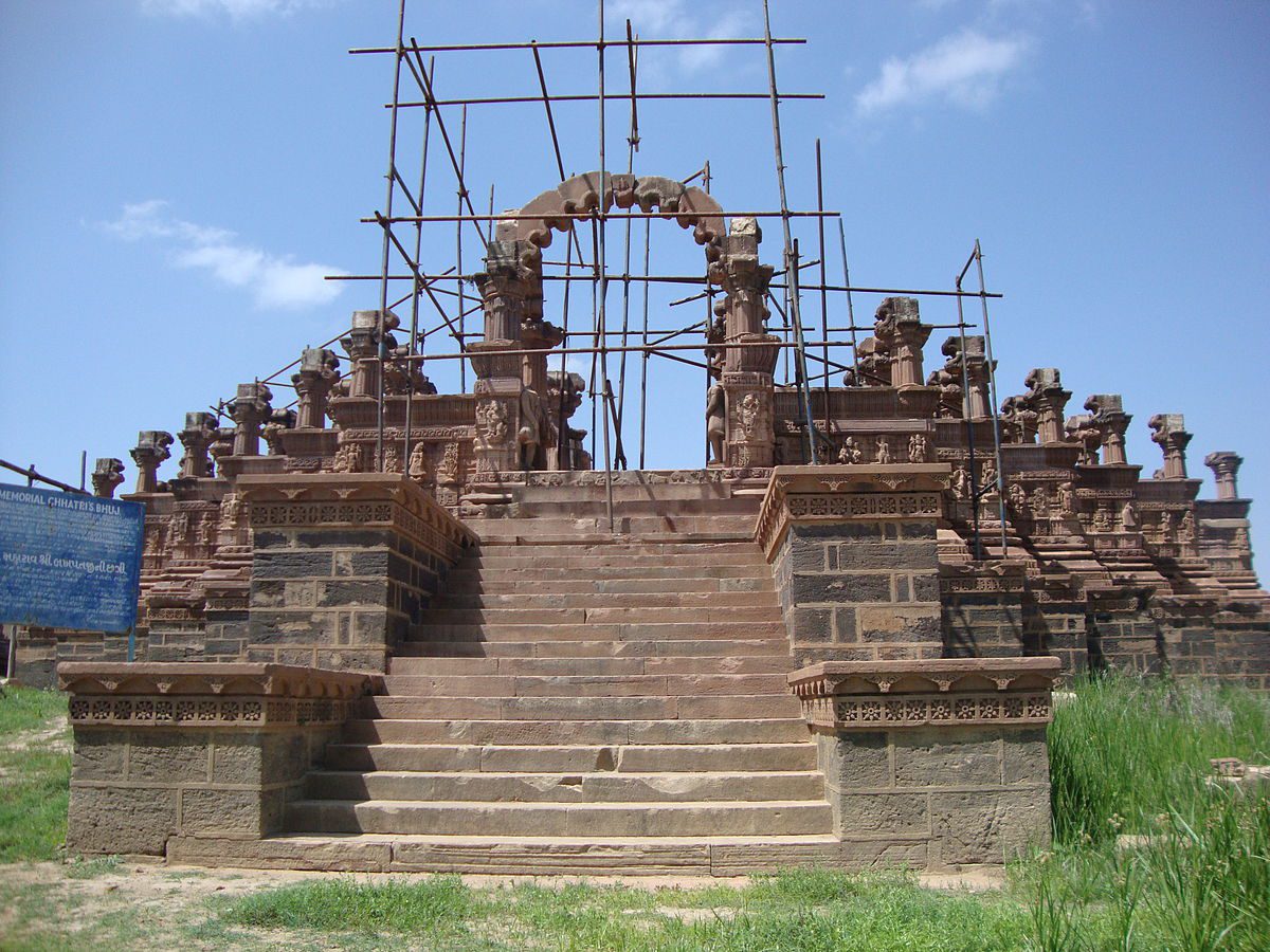 Les cénotaphes et des chhatri de Rao Lakhpatji 