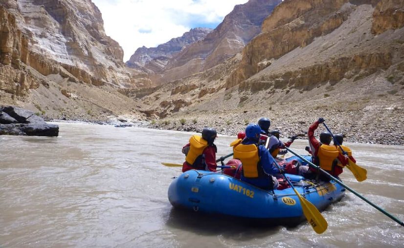 Le rafting en rivière du Ladakh